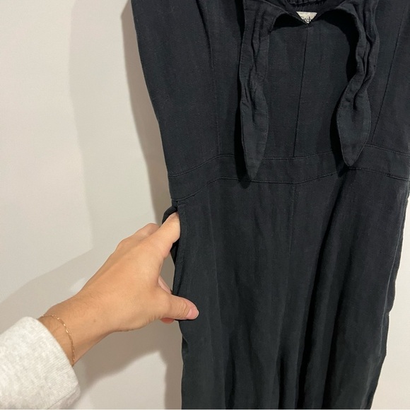 Abercrombie & Fitch Black Front Tie Jumpsuit - Picture 4 of 8